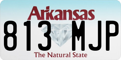 AR license plate 813MJP