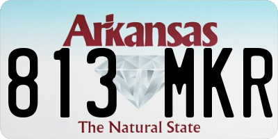 AR license plate 813MKR