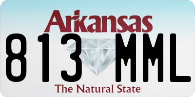 AR license plate 813MML
