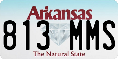 AR license plate 813MMS