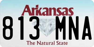 AR license plate 813MNA