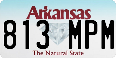 AR license plate 813MPM