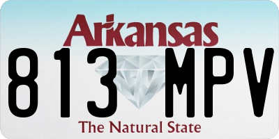 AR license plate 813MPV