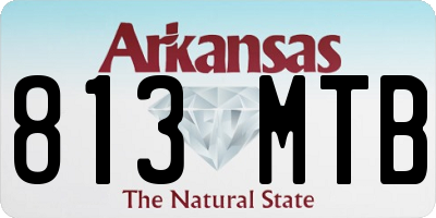AR license plate 813MTB