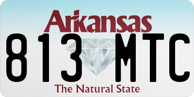 AR license plate 813MTC