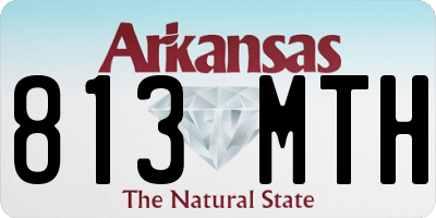 AR license plate 813MTH