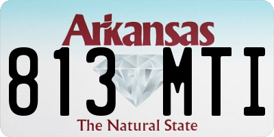 AR license plate 813MTI