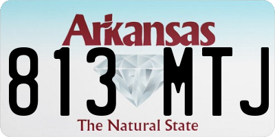 AR license plate 813MTJ