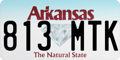 AR license plate 813MTK