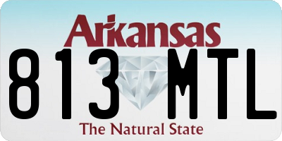 AR license plate 813MTL