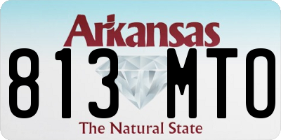 AR license plate 813MTO