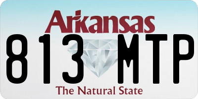 AR license plate 813MTP