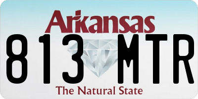 AR license plate 813MTR