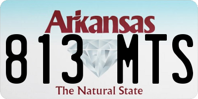 AR license plate 813MTS