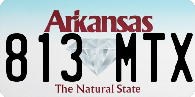 AR license plate 813MTX