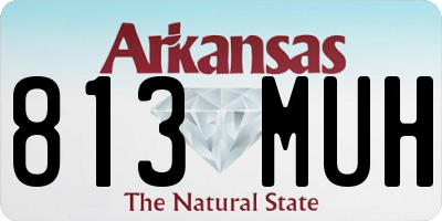 AR license plate 813MUH