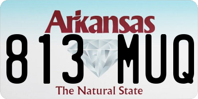 AR license plate 813MUQ