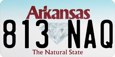 AR license plate 813NAQ