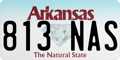 AR license plate 813NAS