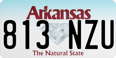 AR license plate 813NZU