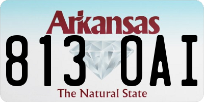 AR license plate 813OAI