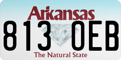 AR license plate 813OEB