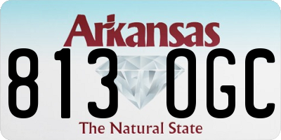 AR license plate 813OGC