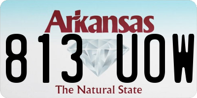AR license plate 813UOW