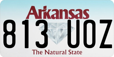 AR license plate 813UOZ