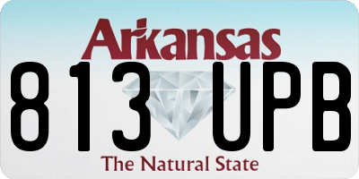 AR license plate 813UPB