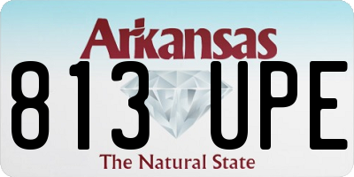 AR license plate 813UPE