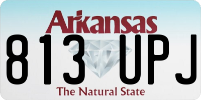 AR license plate 813UPJ
