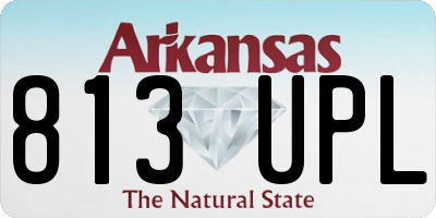 AR license plate 813UPL