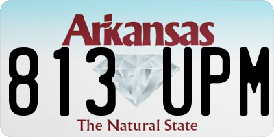 AR license plate 813UPM