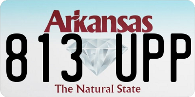 AR license plate 813UPP