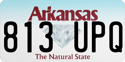 AR license plate 813UPQ