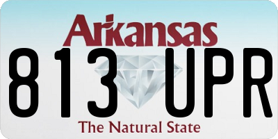 AR license plate 813UPR