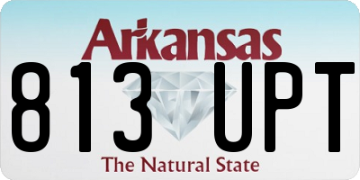 AR license plate 813UPT