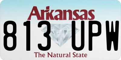 AR license plate 813UPW