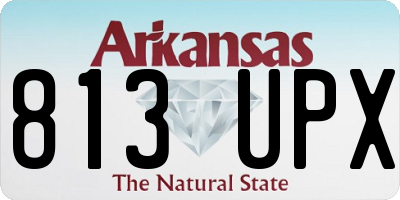 AR license plate 813UPX
