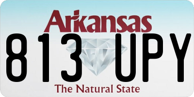 AR license plate 813UPY