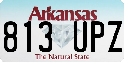 AR license plate 813UPZ