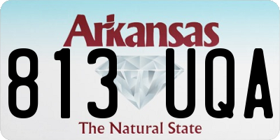 AR license plate 813UQA