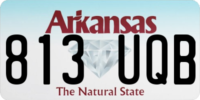 AR license plate 813UQB