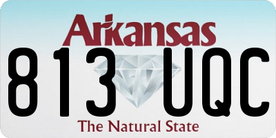 AR license plate 813UQC