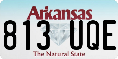 AR license plate 813UQE