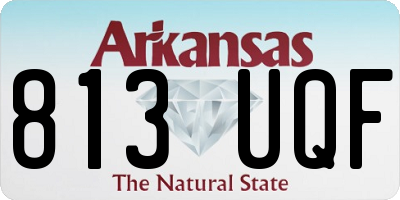 AR license plate 813UQF