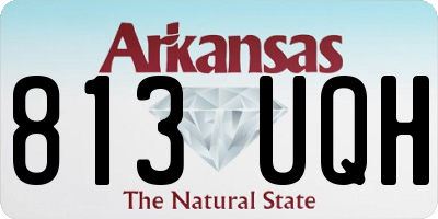 AR license plate 813UQH