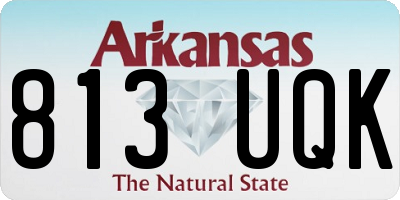 AR license plate 813UQK