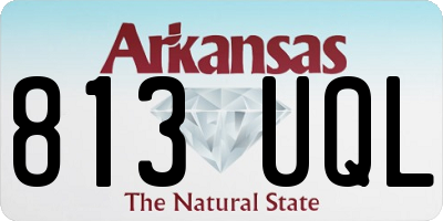 AR license plate 813UQL